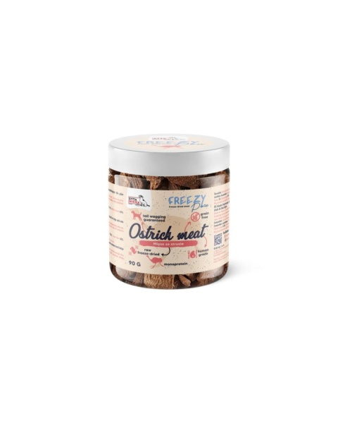 Freezy Pure Liofilizowane mięso ze Strusia 90g Freezy Pure Liofilizowane mięso ze Strusia 90g