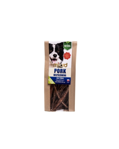 Paski z Szynki Wieprzowej 100% 80g Paski z Szynki Wieprzowej 100% 80g
