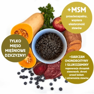 Slow Dog karma tłoczona na zimno Dziczyzna i Superfoods 3kg